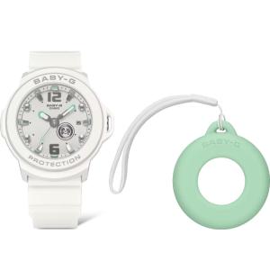 BABY-G＋PLUS ベビーG プラス 限定 カシオ CASIO アナデジ 腕時計 ホワイト グリーン 専用ホルダー付 2WAY BGA-15K-7AJR 国内正規モデル