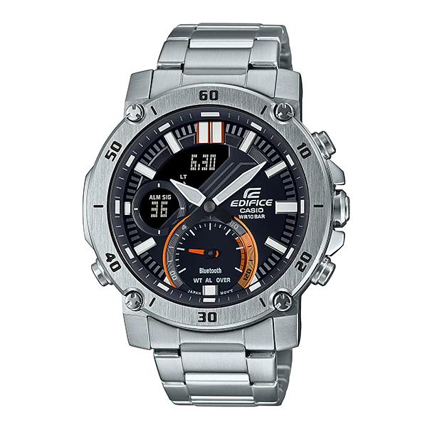 EDIFICE エディフィス スマートフォンリンク カシオ CASIO 電池 アナデジ 腕時計 シル...