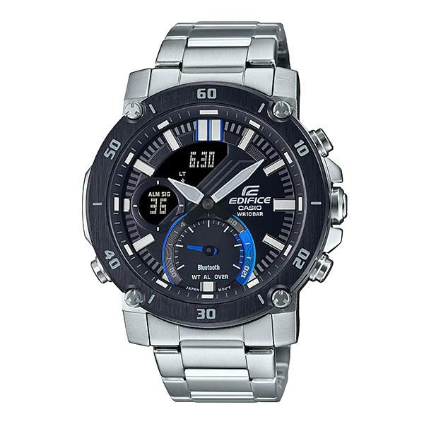 EDIFICE エディフィス スマートフォンリンク カシオ CASIO 電池 アナデジ 腕時計 シル...