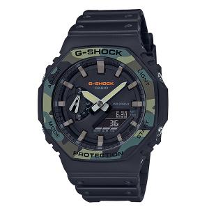 カシオーク 限定モデル G-SHOCK Gショック ジーショック カシオ CASIO 逆輸入海外モデル アナデジ 腕時計 ブラック カモフラ柄 GA-2100SU-1A