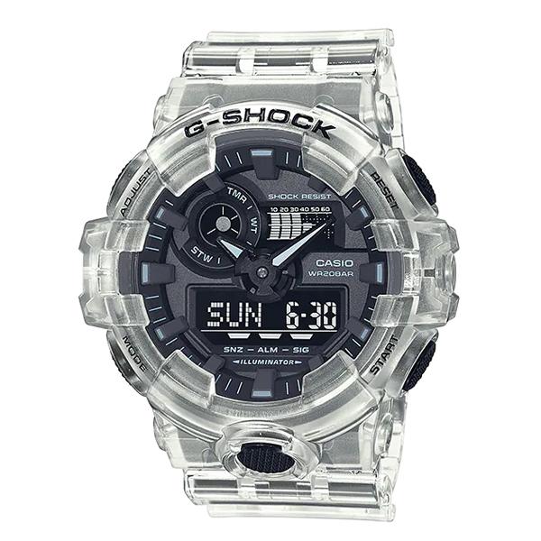 G-SHOCK Gショック ジーショック スケルトンシリーズ 限定モデル アナデジ ブラック ホワイ...