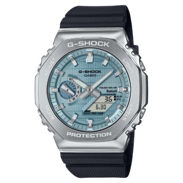 G-SHOCK Gショック G-STEEL カシオ CASIO ソーラー アナデジ 腕時計 ブルー ...