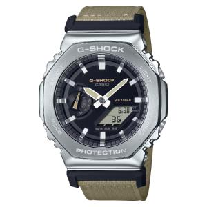 カシオーク G-SHOCK Gショック カシオ CASIO アナデジ 腕時計 クロスバンド ベージュ ブラック シルバー GM-2100C-5A 逆輸入海外モデル