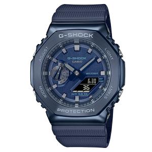 カシオーク 限定モデル G-SHOCK Gショック 2100 MetalCovered カシオ CASIO アナデジ 腕時計 ネイビー 八角形 GM-2100N-2AJF 国内正規モデル