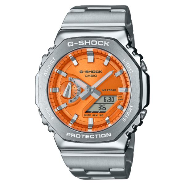 G-SHOCK Gショック ジーショック カシオ CASIO アナデジ 腕時計 シルバー オレンジ ...