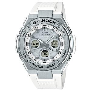 G-SHOCK Gショック G-STEEL Gスチール カシオ CASIO 電波 ソーラー アナデジ 腕時計 ホワイト シルバー ミッドサイズ GST-W310-7AJF 国内正規モデル