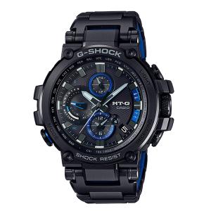 G-SHOCK Gショック ジーショック MT-G カシオ CASIO スマートフォンリンク 電波 ソーラー アナログ 腕時計 ブラック ブルー MTG-B1000BD-1AJF 国内モデル