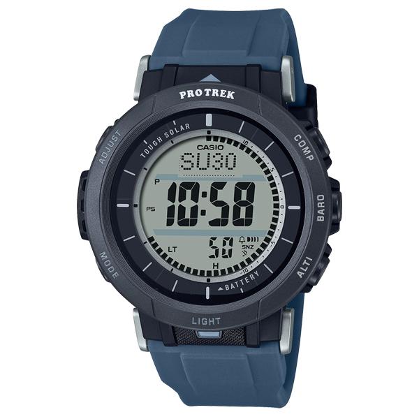 PRO TERK プロトレック 小型化 カシオ CASIO ソーラー デジタル 腕時計 ネイビー ブ...