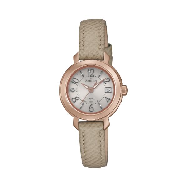 CASIO SHEEN カシオ シーン カシオ CASIO ソーラー電波 アナログ 腕時計 ベージュ...