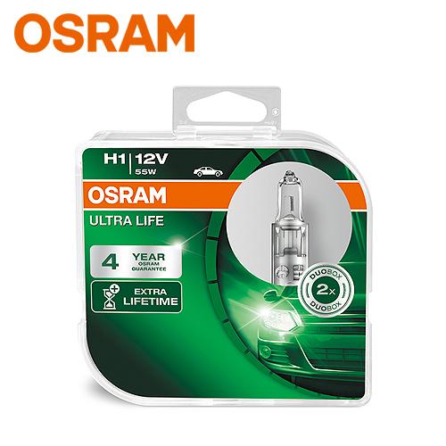 OSRAM　ドイツ製　4年保証　ECE/DOT認証取得 純正ハロゲンバルブ交換用 ULT H1バルブ...