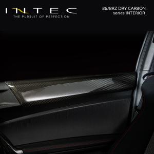 INTEC　ZN6 86 / ZC6 BRZ 前期型 綾織ドライカーボン ドアアッパーパネル 左右セット  IN-Z6-15｜intec-onlineshop