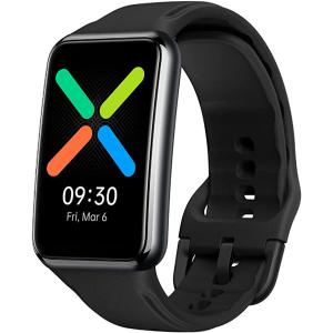OPPO Watch Free ブラック 1.64インチ大型有機EL 5ATM 防水 睡眠モニタリング 血中酸素レベル継続測定 軽量 14日間 長持ち Android iOS対応