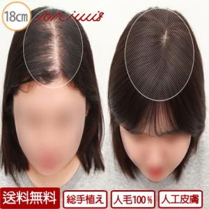 総手植え 医療用ウィッグ 部分ウィッグ 自然人毛100% 1210