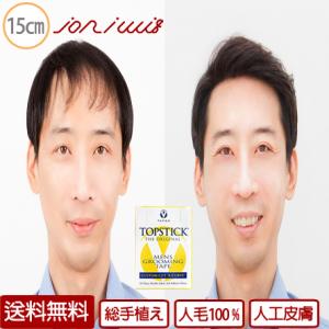 総手植え メンズウィッグ 男性用 M字用 自然人毛100% 0516