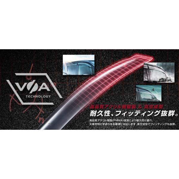 VOA/ボア　ドアバイザー　車種専用設計　デリカD:5/D5/　CV5W/CV4W　（H21/4〜）...