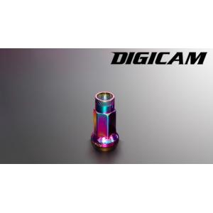 DIGICAM/デジキャン クロモリレーシングナット 単品1本　 17HEX 貫通タイプ 48mm/オーロラカラー　M12　ピッチ1.25　品番：CN6K4812AU-LL1｜intelyfield-ya