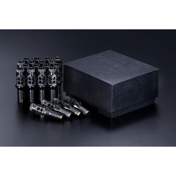 FAVORE ハニカムライト チタンレーシングボルト ブラックチタン (P1.25) 28mm/ 2...