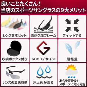 スポーツサングラス 偏光 野球 サングラス ス...の詳細画像4
