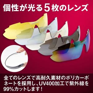 スポーツサングラス 偏光 野球 サングラス ス...の詳細画像5