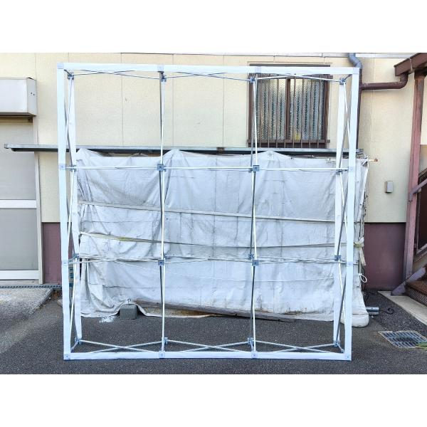 楽々 バックパネルスタンド 3×3 W2265×H2265mm キャリーケース付 折りたたみ式 背景...