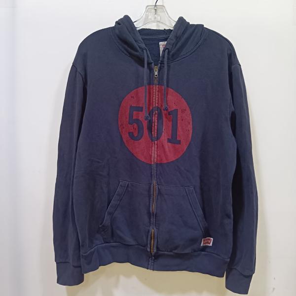 Levi's 長袖 パーカー 501 ブラック 古着 リーバイス /L 【N】