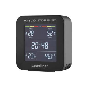 レーザーライナー PM2.5モニター エアーモニターピュア 082431J 温度計 湿度計 デジタル温湿度計 デジタル時計 デジタル  温度計 湿度計｜inter-shop