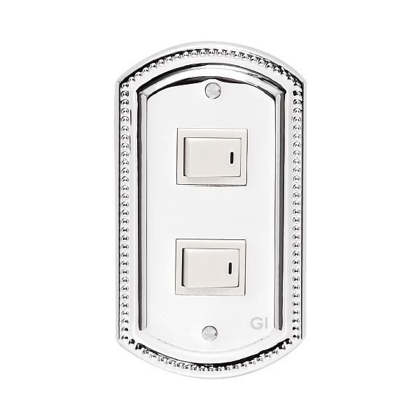 ゴーリキアイランド スイッチプレート PB 02 CR スイッチカバー 電気スイッチカバー 電気 ス...