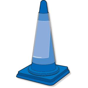 コーンポケット Ａ４縦カラーコーン 看板 パイロン コーン 工事看板  834-475  カラーコー...