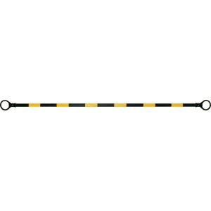 コーンバーφ34 (2.0m) ブラック／イエロー カラーコーン バー コーン (代引き不可) (法人・個人事業主様限定・代引不可) 爆買
