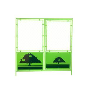 中古品】プラスチックフェンス プラフェンス 100cm×118cm 黄色 30枚
