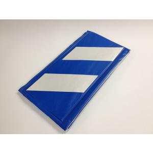 コーナーガード（反射タイプ） 青／白 仮囲いの養生に！ 養生 養生材 養生用 保護材 コーナーガード...