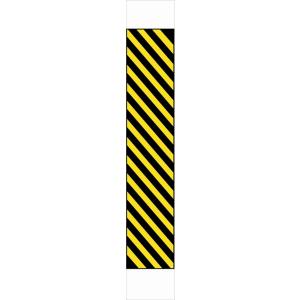 コーナークッション 反射 ２００ｍｍ幅×１ｍ  （304-17X） テープ 注意喚起 保安用品 工事 工事現場 （代引き不可）｜inter-shop