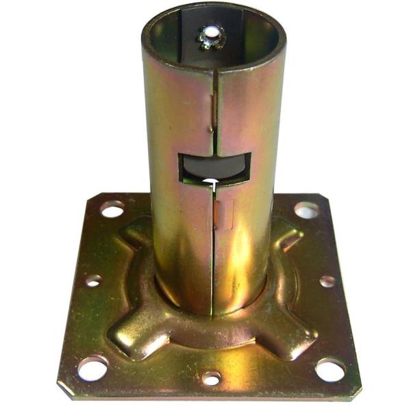 ワンタッチ固定ベース φ31.8用 20個セット 棚 脚 パーツ 固定ベース パイプ  棚 脚 パー...