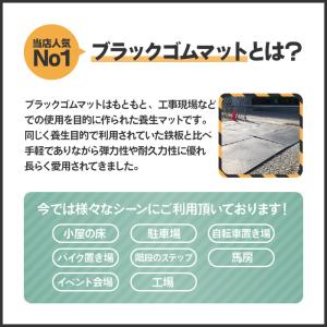 ブラックゴムマット 厚さ5mm×幅1m×長さ2...の詳細画像1