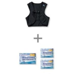 AIR SENSOR-1 メッシュベスト＆保冷剤セット26534-S(Oサイズ) クロダルマ 長時間...