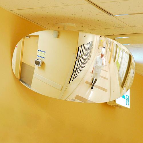 コミーミラー スーパーオーバル パイプ用金具付 sf80tp 鏡 室内用 防犯 対策 角度 調整 安...