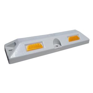 パーキングストップ80 グレー コンクリートアンカー付き 2個セット カーストッパー おしゃれ 駐車...