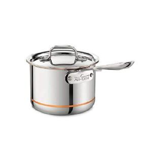 All-Clad 6202 SS Copper Core 5-Ply Bonded Dishwasher Safe Saucepan / Cookware, 2-Quart, Silver by All-Clad｜inter-trade