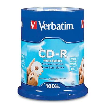 【並行輸入品】 Verbatim CD-R 80MIN 700MB 52X Blank White ...