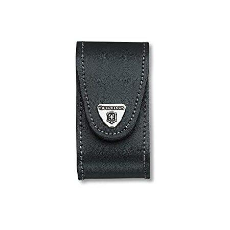 【並行輸入品】 VICTORINOX BLACK LEATHER BELT POUCH (5-8 L...