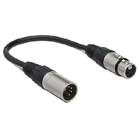 【並行輸入品】 Hosa DMX-106 15cm XLR3ピンメス-XLR5ピンオス DMX変換ケ...