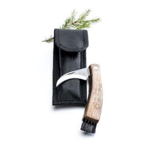 Sagaform Forest Mushroom/Truffle Knife with Canvas Case,Brown｜inter-trade