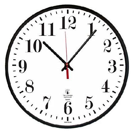 【並行輸入品】 THE CHICAGO LIGHTHOUSE 壁掛け時計 ホワイトダイヤルフェイス ...