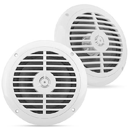 【並行輸入品】 Pyle PLMR67W 6-1 / 2インチデュアルコーン防水ステレオスピーカーシ...