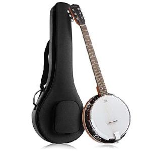 並行輸入品】 Kmise Lefty Banjo、レモヘッド付き5弦左利きバンジョー