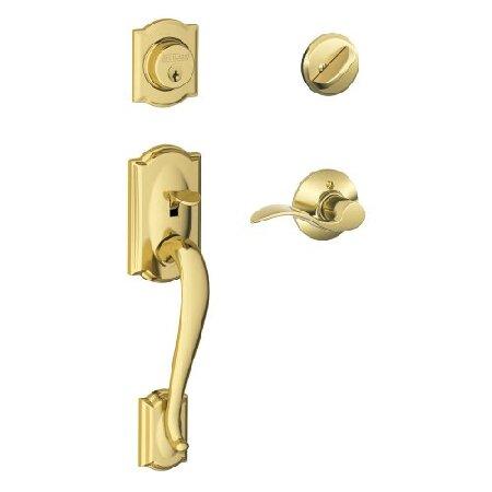【並行輸入品】 Schlage キャメロットハンドルセット アクセント左手レバー付き インテリア F...
