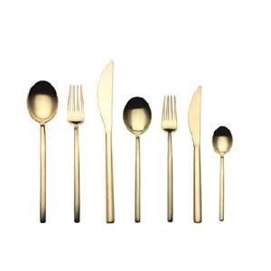 Mepra Due Ice Oro 42 Pcs Flatware Set- Metallic Tableware, Dishwasher Safe Cutlery｜inter-trade