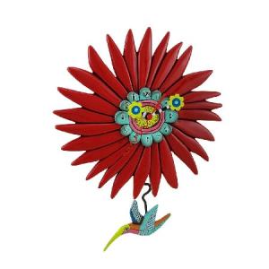 Allen Designs ハチドリと花の壁掛け時計｜inter-trade