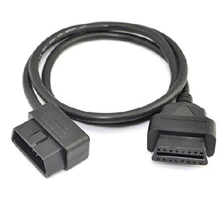 【並行輸入品】 iKKEGOL 3 ft 100 cm Obd obd2右角度自動車16ピンオスto...