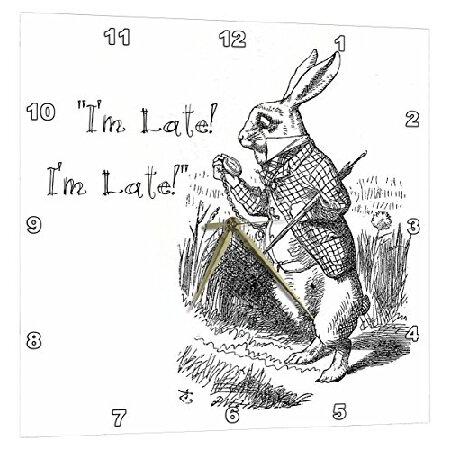 3dRose 不思議の国のアリス 白うさぎ Im Late - John Tenniel Illus...